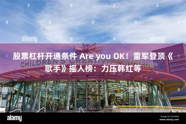 股票杠杆开通条件 Are you OK！雷军登顶《歌手》摇人榜：力压韩红等