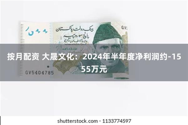 按月配资 大晟文化：2024年半年度净利润约-1555万元