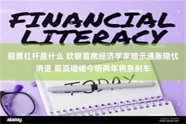 股票杠杆是什么 欧银首席经济学家暗示通胀隐忧消退 薪资增幅今明两年将急刹车